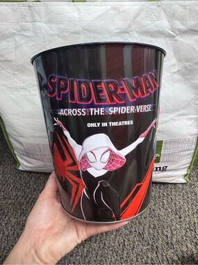 Spiderman Across the Spider-Verse Popcorn Tin - Black & Red
